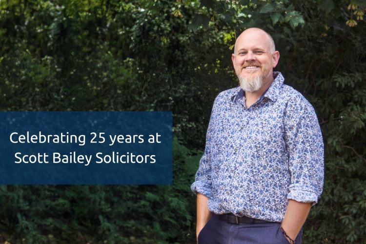25 years on for James Burford at Scott Bailey Solicitors